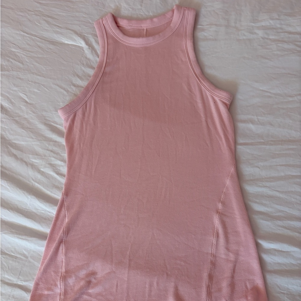 Lululemon Strawberry Milkshake Size 2 Ribbed Racerback Tank